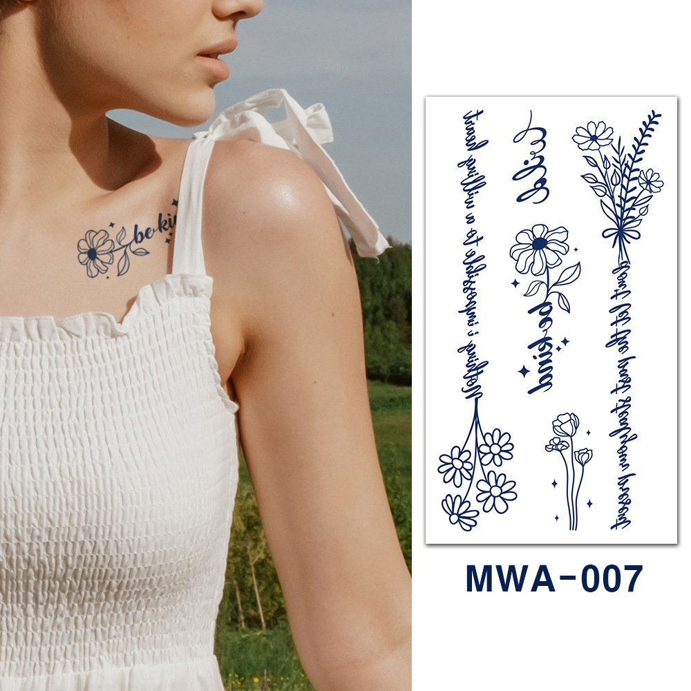 MIRWAY 2주지속 반영구 타투스티커 MWA001 헤나문신 이미지 2