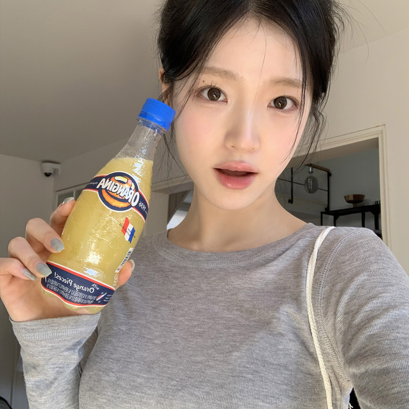 노아린 세미 슬림핏 텐셀 레이어드 긴팔 티셔츠 ts4367 - 상세 이미지 4