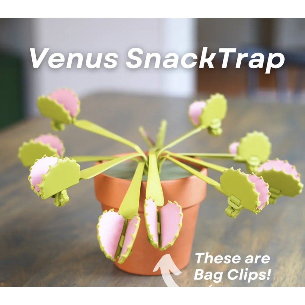 과자로 유인하는 3D 파리지옥 클립 인조 파리채