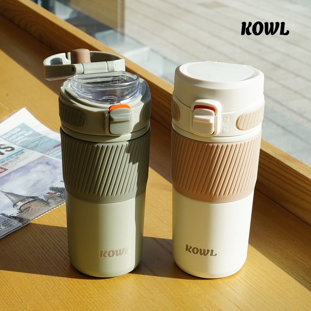 코울 테카포 원터치 데일리 스텐316 진공 보온보냉 거름망 차망 티 텀블러 450ml - 상세 이미지 4