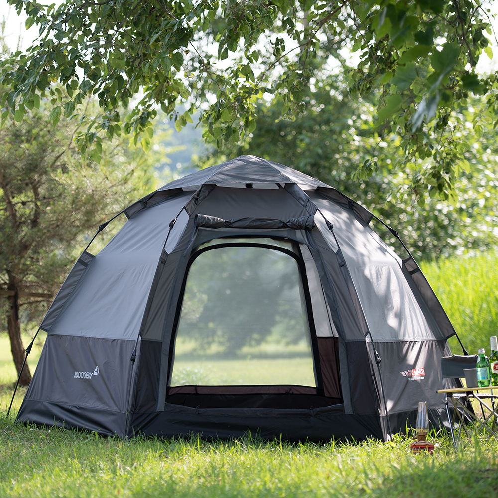 패스트캠프 오토6 원터치 텐트 육각 자동 그늘막 그레이
