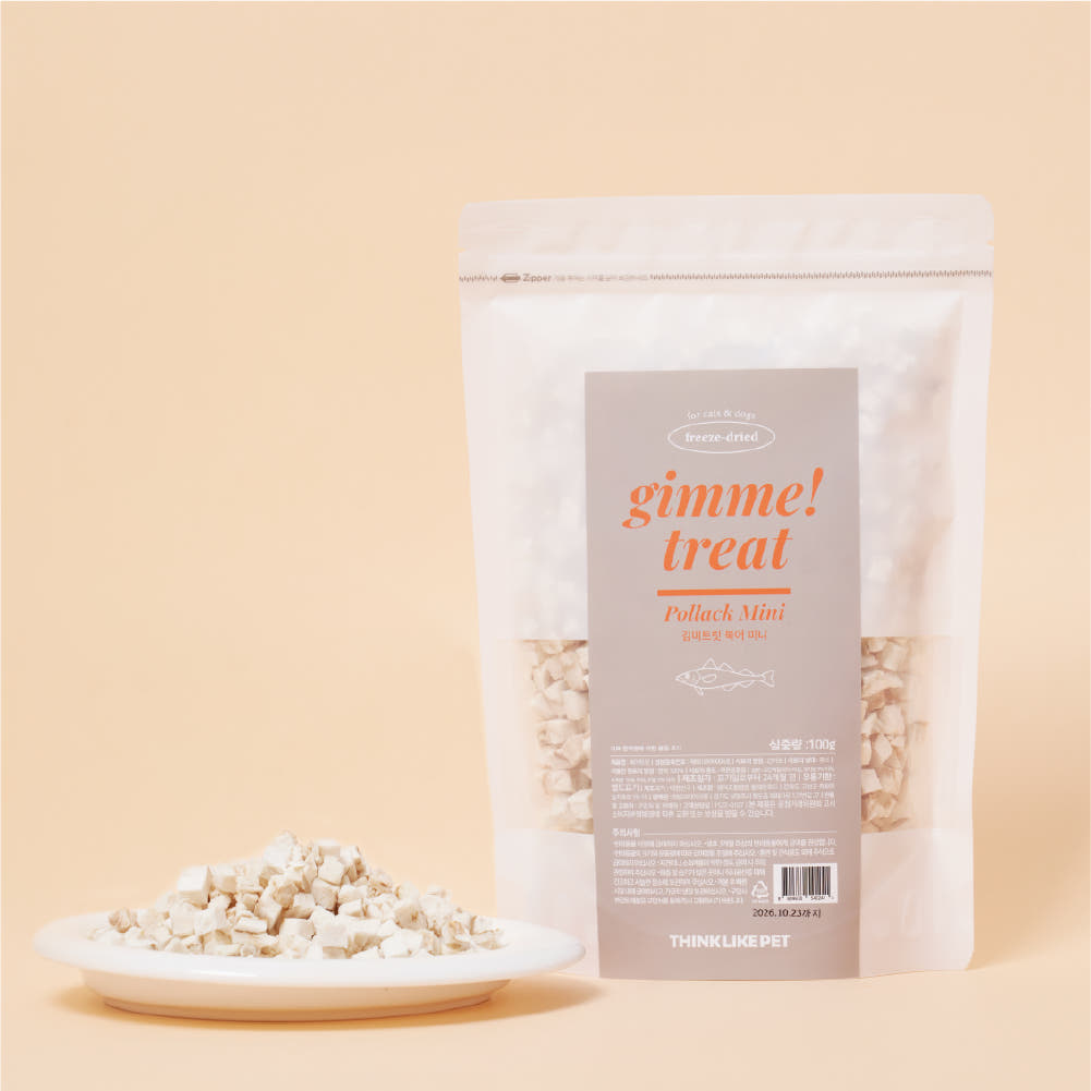 씽크라이크펫 김미트릿 강아지 고양이 동결건조간식 북어, 100g, 1개 제품 이미지