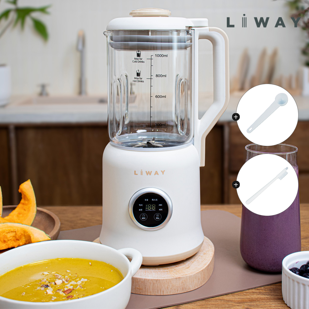 1+1 리웨이 두유제조기 두유기 두유메이커 글라스 죽메이커