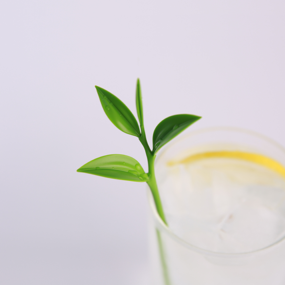 두두 디자인 녹찻잎 머들러 스틱 커피 막대 티스푼 음료데코 홈 카페 칵테일 BAR 용품 - 상세 이미지 5