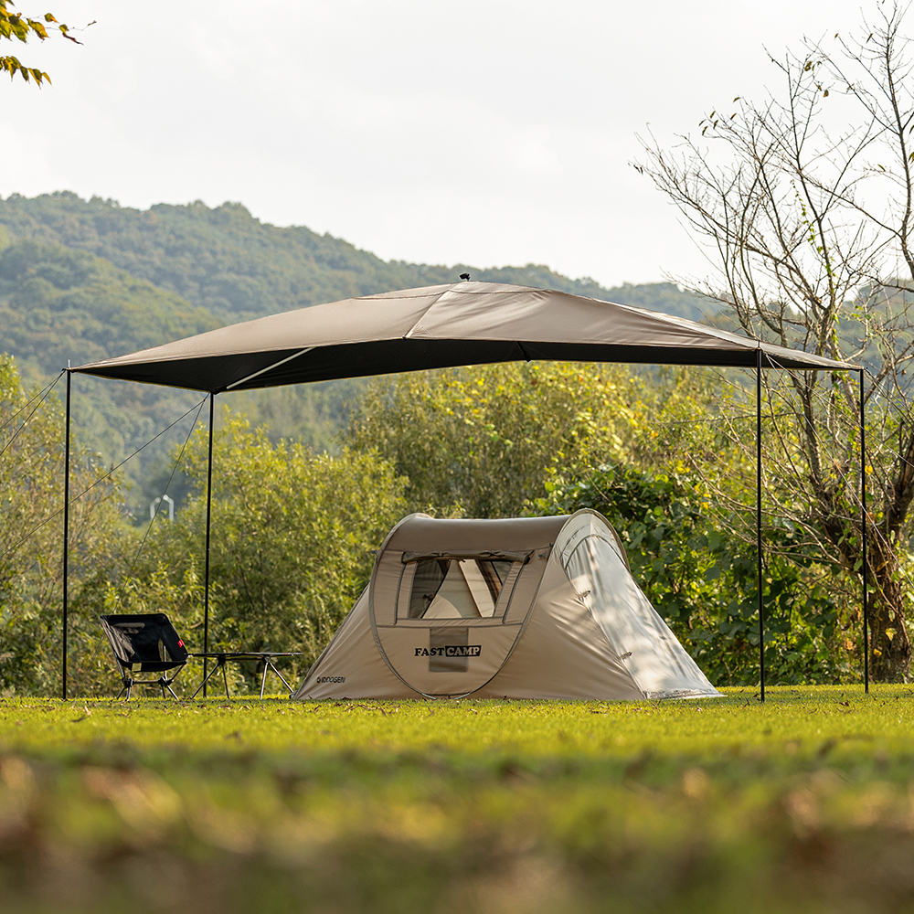 아이두젠 반타곤 렉타 타프 대형 블랙코팅 그늘막 3.8x2x2.3m, 탄