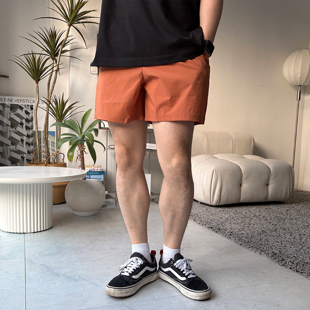 남자수영복바지 반바지 비치웨어 바캉스 휴양지 룩 스판 등산 헬스 런닝 러닝쇼츠 D005 - 상세 이미지 4