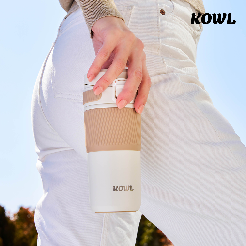 코울 테카포 원터치 데일리 스텐316 진공 보온보냉 거름망 차망 티 텀블러 450ml - 상세 이미지 2