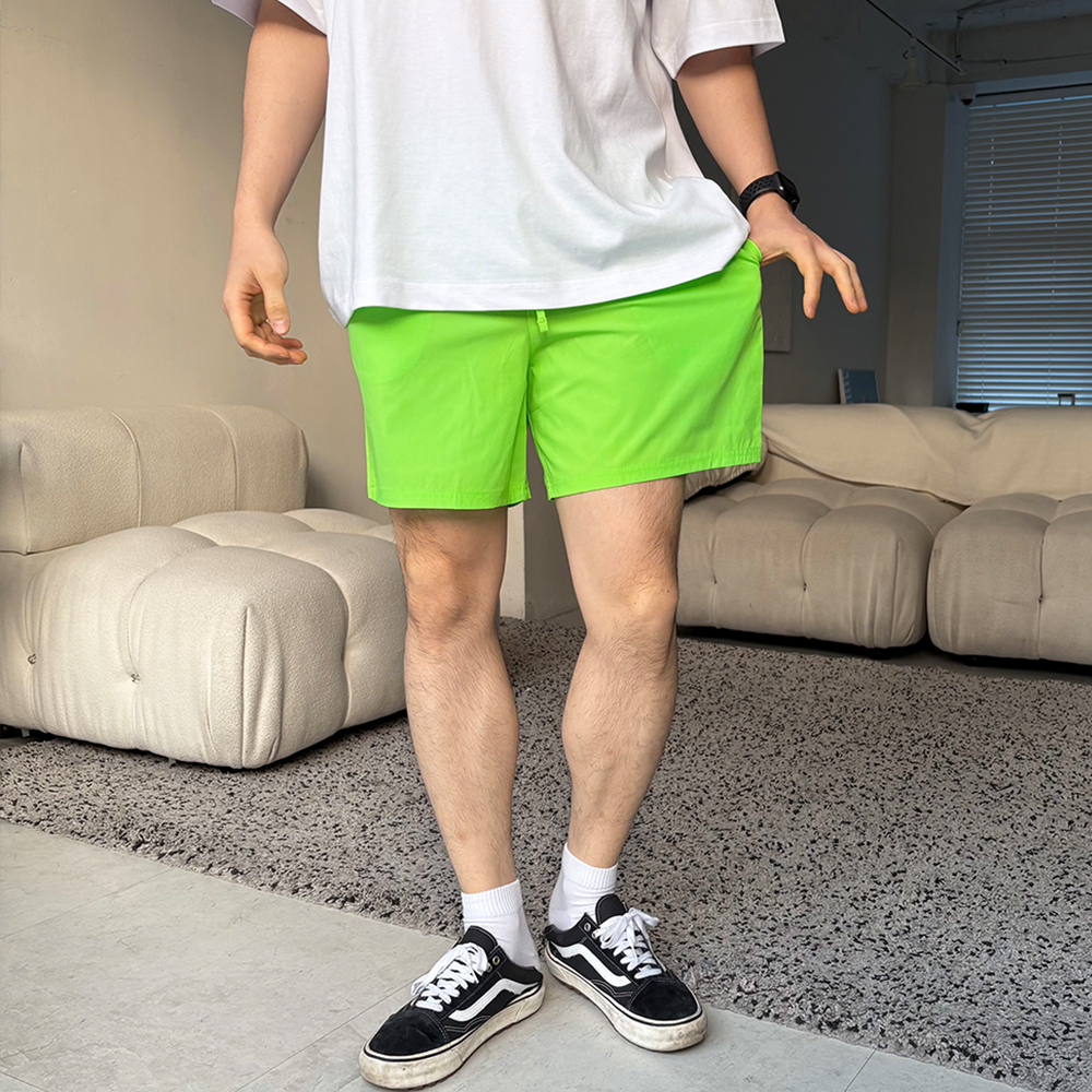 남자수영복바지 반바지 비치웨어 바캉스 휴양지 룩 스판 등산 헬스 런닝 러닝쇼츠 D005 이미지 7