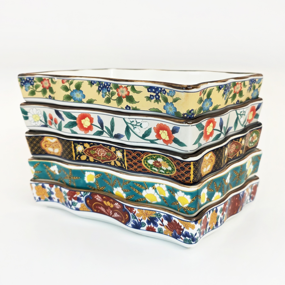 일본 수입 사각 나눔 접시 (사이즈 (대) : 19x14x3cm) - 상세 이미지 2