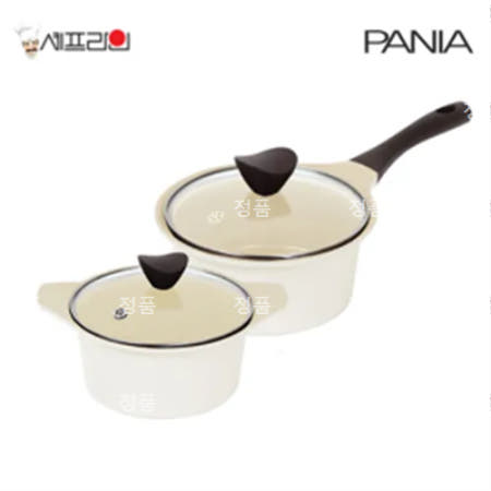 셰프라인 페니아(pania) 인덕션 IH 크림세라믹냄비 2종세트 (18편수+16양수)