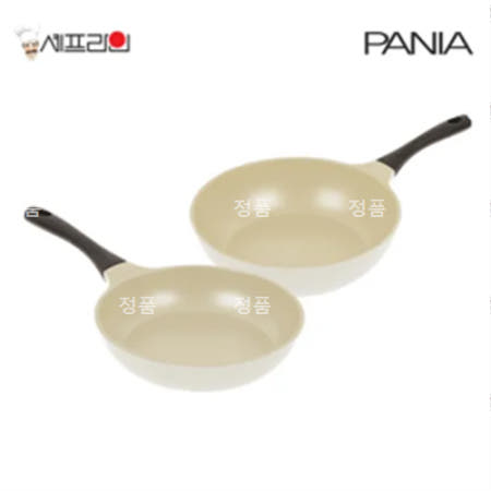 셰프라인 페니아(pania) 인덕션 IH 크림후라이팬 2종세트 (28+28궁)