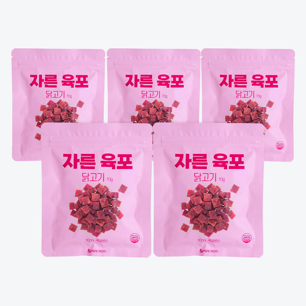 페페로니 자른육포 닭고기 70g 5개 세트 - 메인 이미지