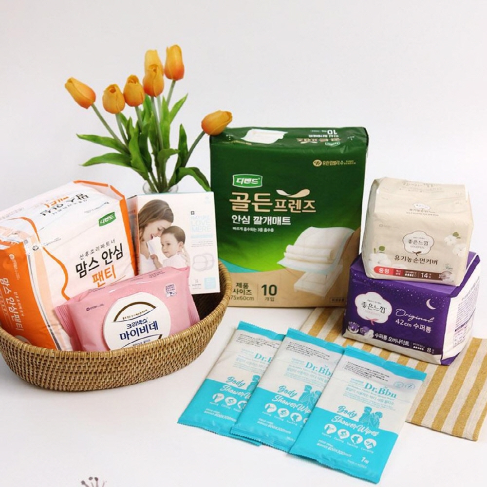 출산가방리스트 준비물 출산후 산모선물 맘스안심패드 임산부 산후조리원 와이프 아내 풀세트