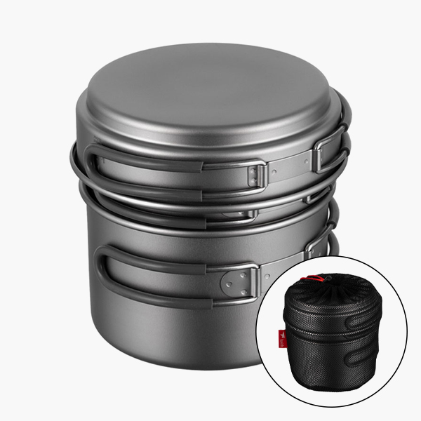 키이스 티타늄 포트 팬쿡 3P 세트 백패킹 경량 냄비 코펠