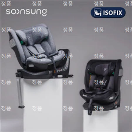 [순성] 네오 아이 사이즈 회전형 카시트 ISOFIX(마블그레이, 스톤블랙)