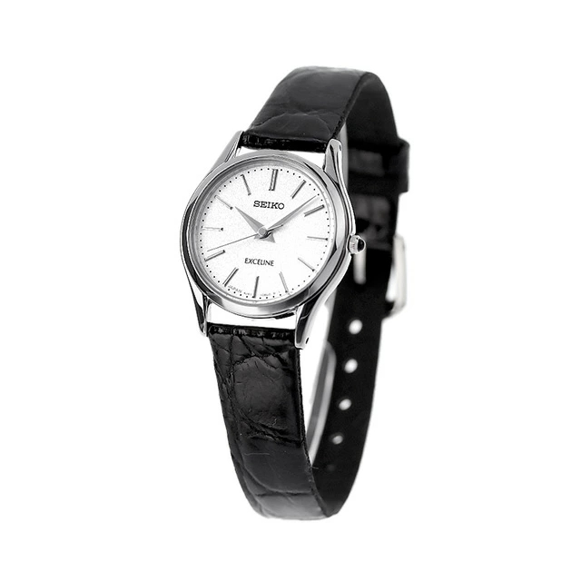 세이코 SEIKO 돌체앤엑셀린 여자 가죽 손목 시계 SWDL209 블랙 - 상품 이미지