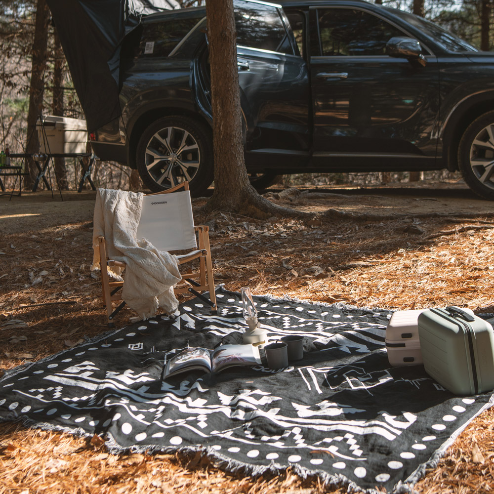 아이두젠 패턴 담요 블랭킷 캠핑 러그
