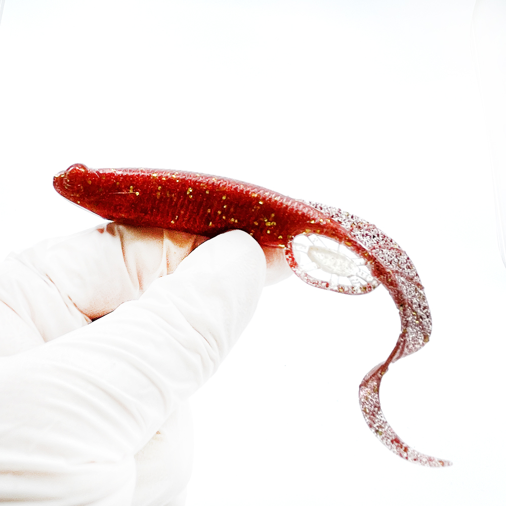 캣츠크로우 모비딕테일 광어웜 다운샷웜 050 다크레드, 12.7cm(5인치) - 상품 이미지