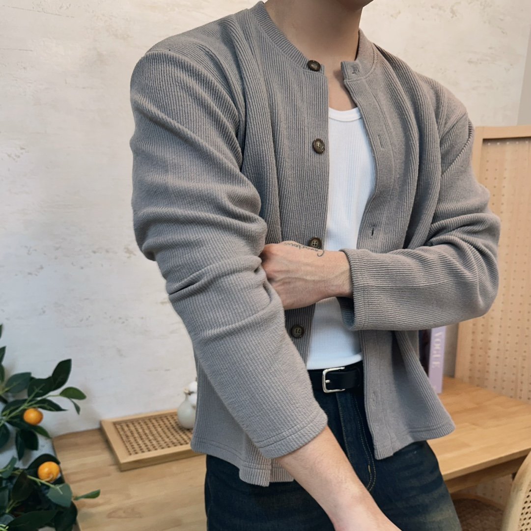 남자라운드가디건 남자봄가디건 - 상세 이미지 3