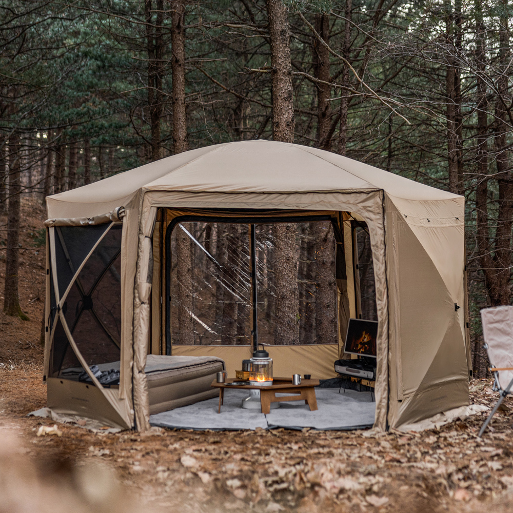 아이두젠 옥타곤 매머드 원터치 텐트 돔 쉘터 그늘막 탄