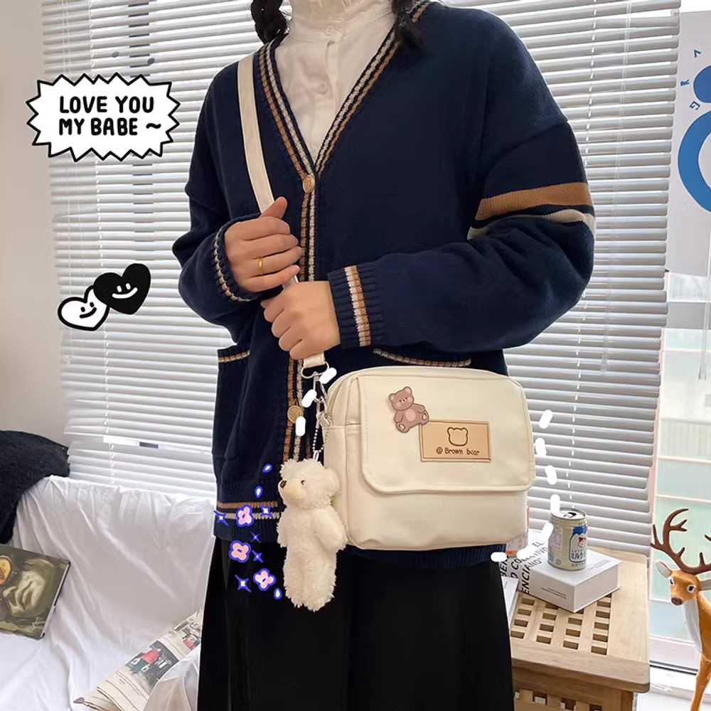귀여운 어린이 여학생 초딩 중학생크로스백 메신저백 보조 초등 소풍 캐주얼 가방 - 상세 이미지 4