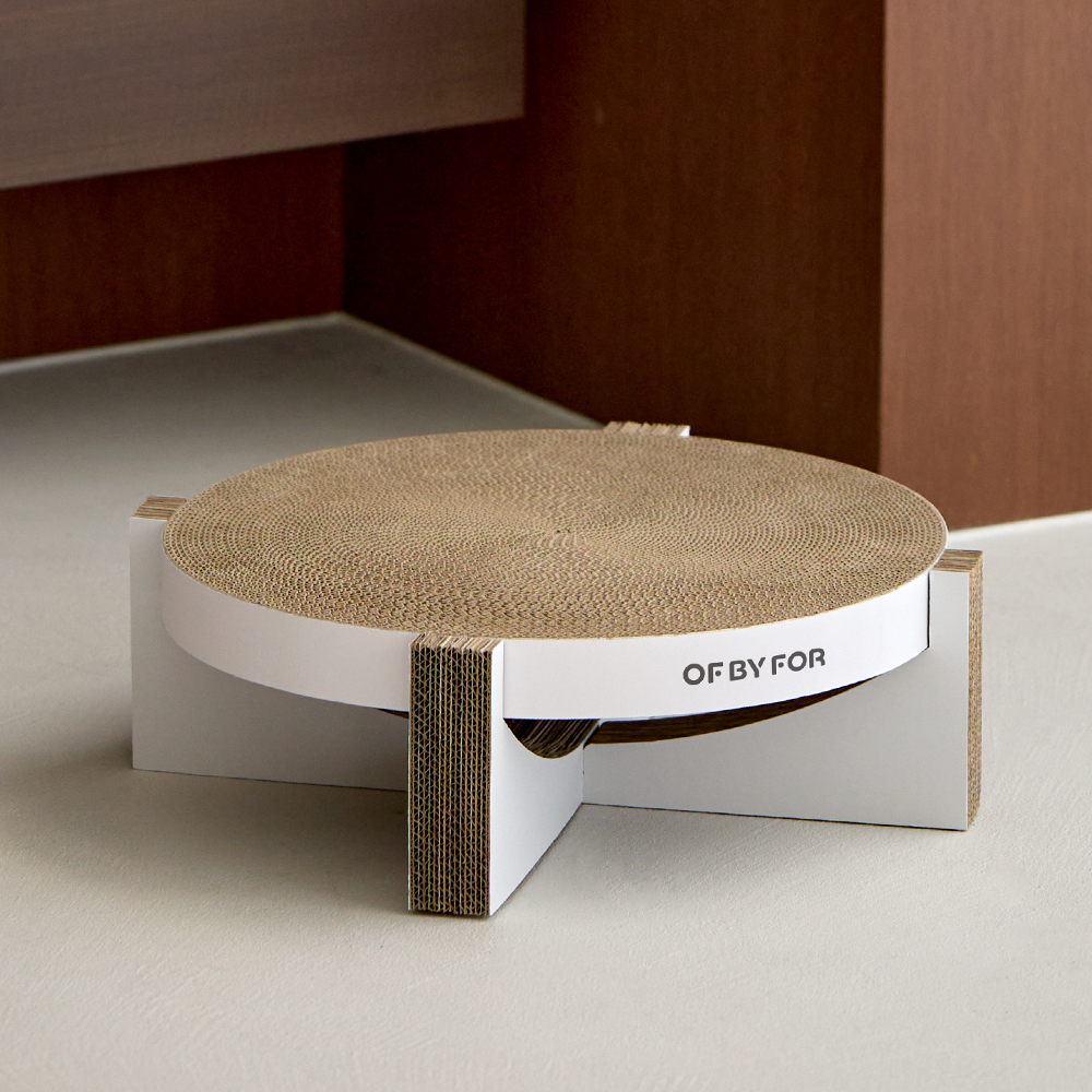 오브바이포 촘촘 스크래처 고양이 원형 대형 스크래쳐