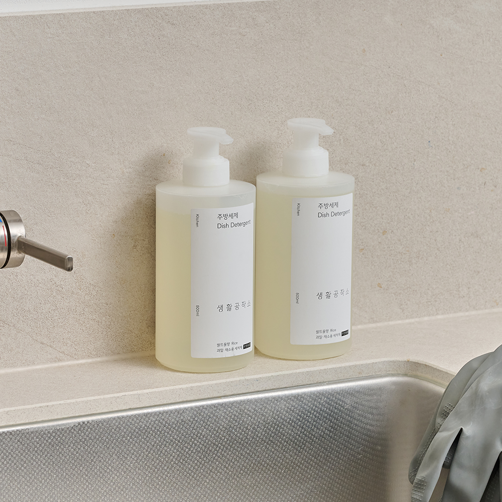 친환경 주방세제 대용량 설거지세제 쌀뜨물 750ml 4개