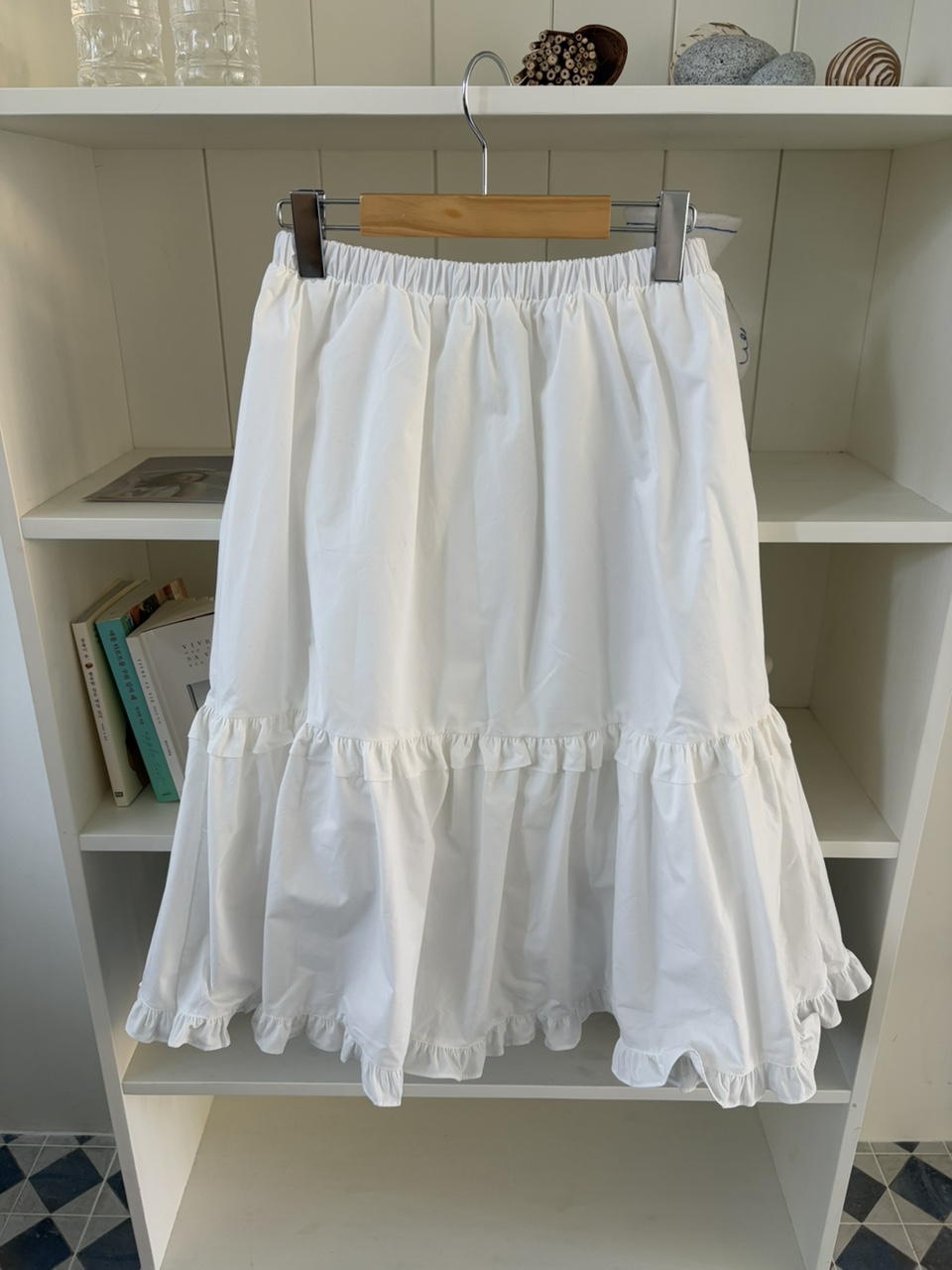 메리 프릴 미디스커트 / 안감내장 1color 상세 이미지 85