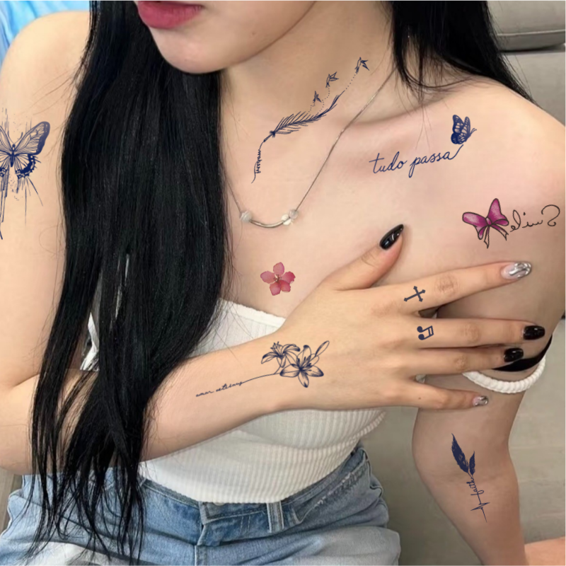 MIRWAY 2주지속 반영구 타투스티커 MWA001 헤나문신 - 메인 이미지