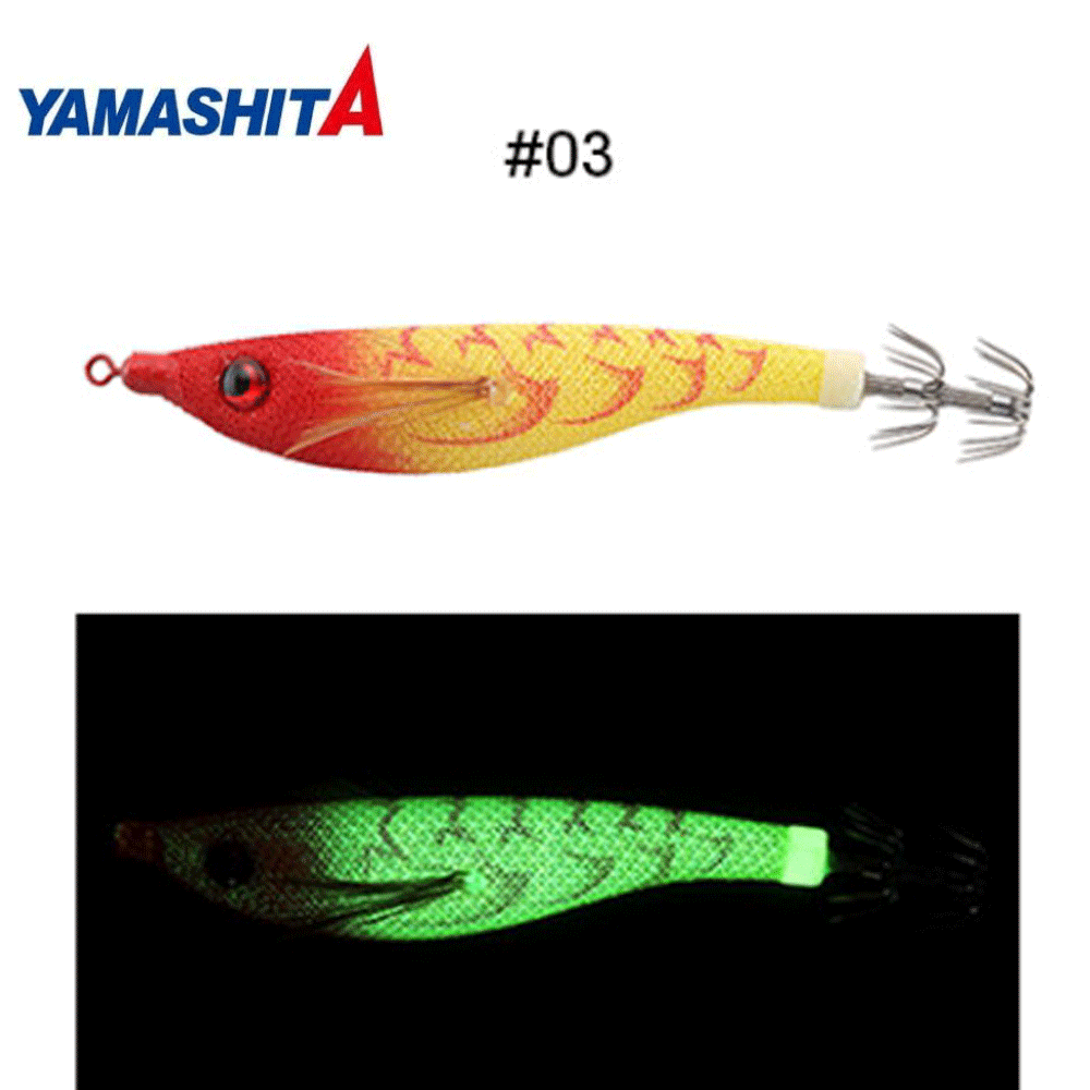 바다루어 야마시타 어퍼95 한치 갑오징어 수평 에기 슷테 루어 레드헤드, 2.5호 - 상품 이미지