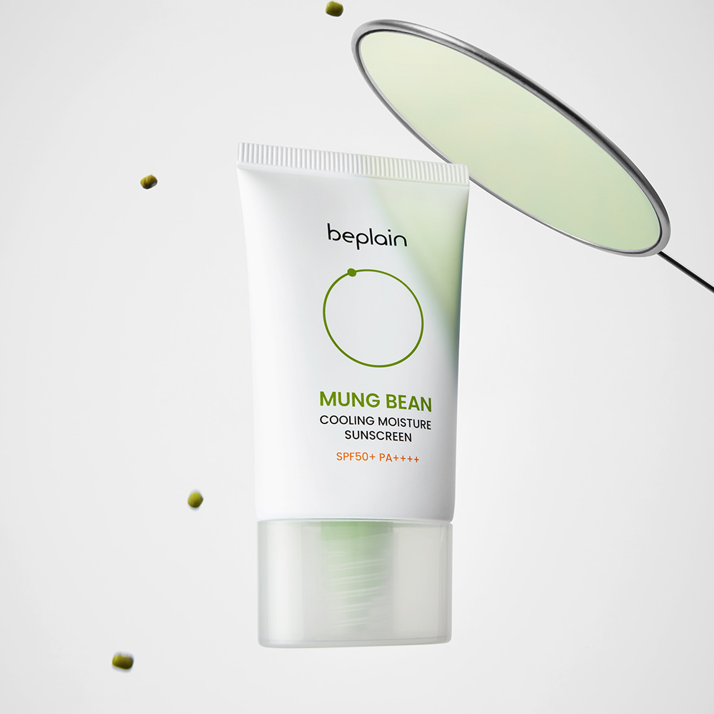[+녹두수딩크림20ml 증정] 비플레인 녹두 쿨링 수분 선크림 (SPF50+/PA++++) 50ml, 2개 - 상세 이미지 5