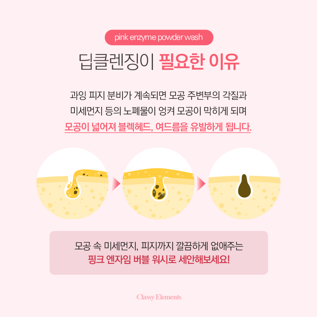 클래시엘리먼츠 효소세안제 엔자임 파우더 스크럽 약산성 가루 워시 이미지 6