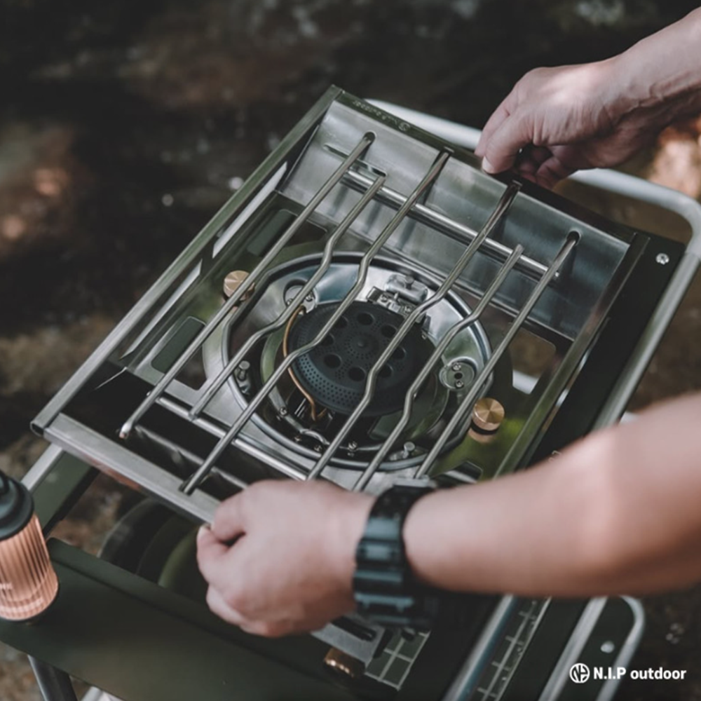 NIP 플랫버너 실버 IGT 강염 파워플레이트 캠핑가스버너