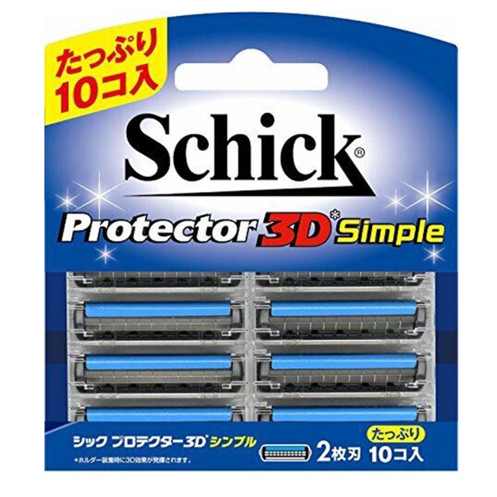 쉬크 프로텍터 3D 심플 교체 칼날 10개입 - 상품 이미지
