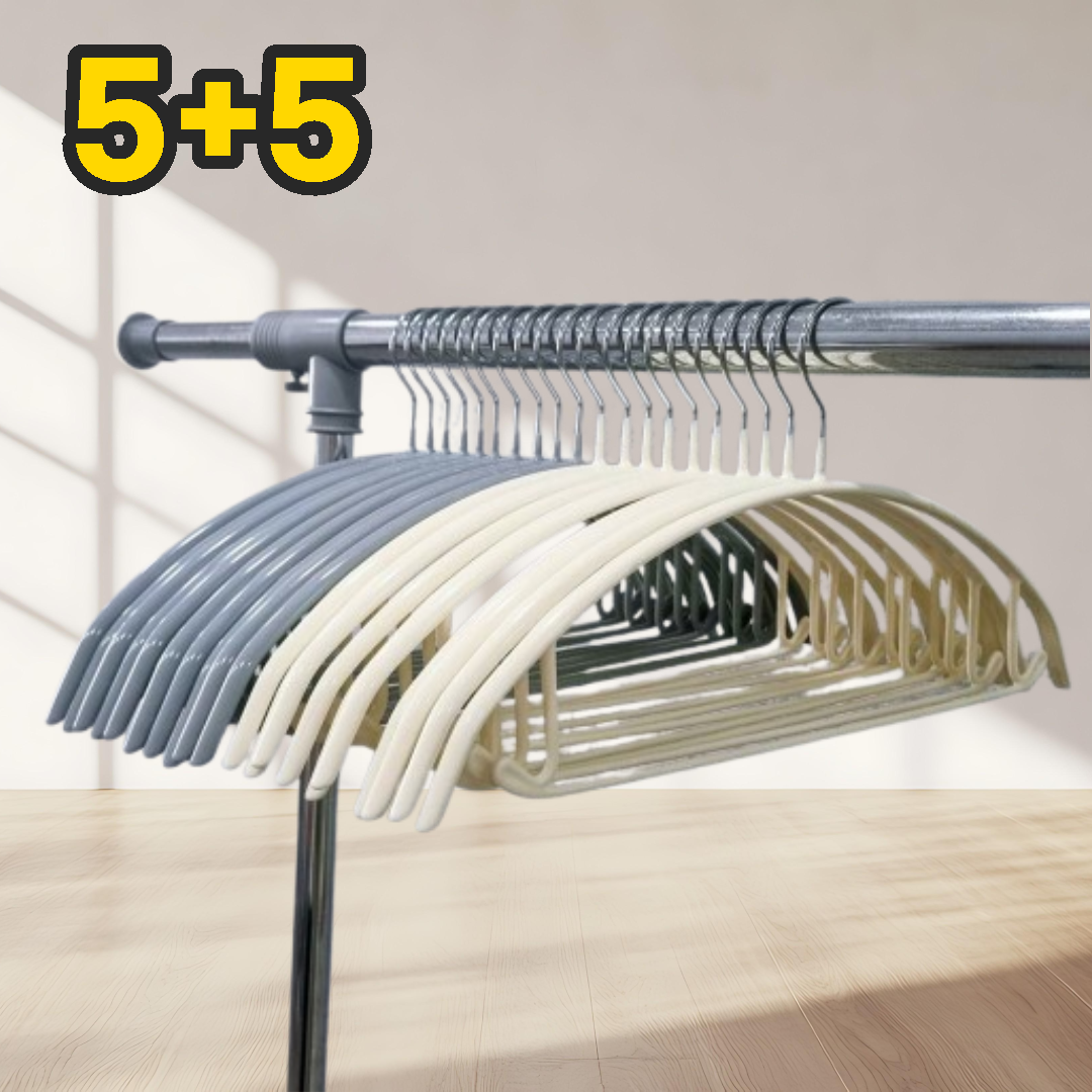 [5+5]고급 논슬립 어깨뿔 방지 니트옷걸이 정장