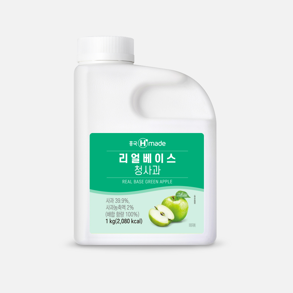 흥국 리얼베이스 청사과 1kg 2개 에이드 - 메인 이미지