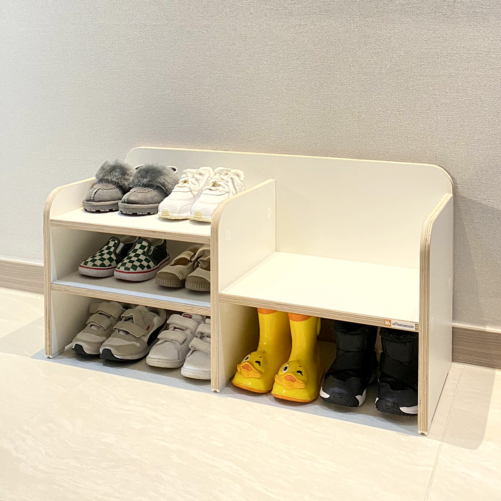 어거스트 슈벤치 아기 현관 신발장 의자 유아 키즈 어린이 몬테소리 벤치