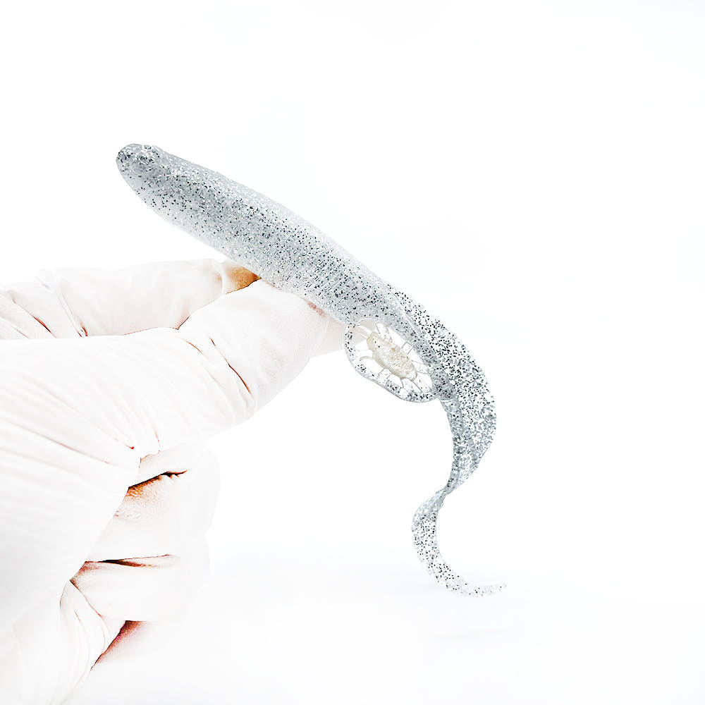 캣츠크로우 모비딕테일 광어다운샷웜 004 실버, 12.7cm(5인치) - 상세 이미지 3
