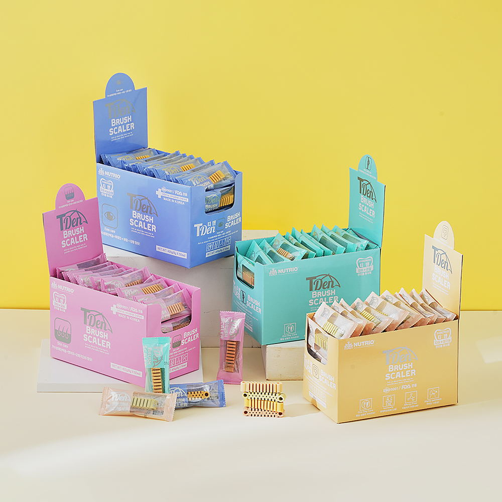 뉴트리오 티덴브러쉬 8g X 50봉 400g 강아지 덴탈껌 간식 양치껌 치석제거