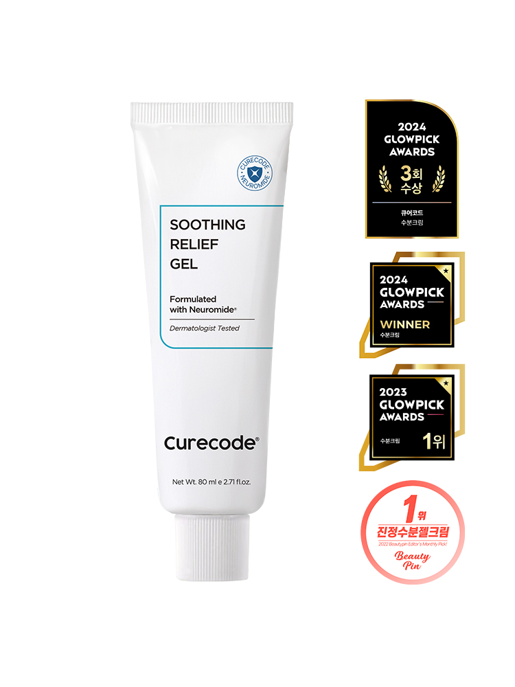 큐어코드 수딩 릴리프 젤 크림 속건조 수분 진정 80ml, 1개 - 상세 이미지 2
