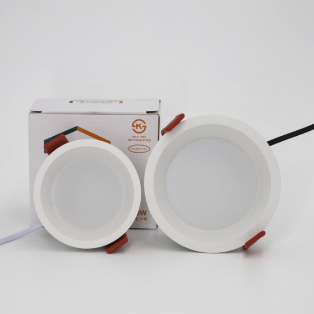 KS인증 LED 10CM(4인치) 움푹 다운라이트 매입등 매립등 10W, 전구색 - 상품 이미지