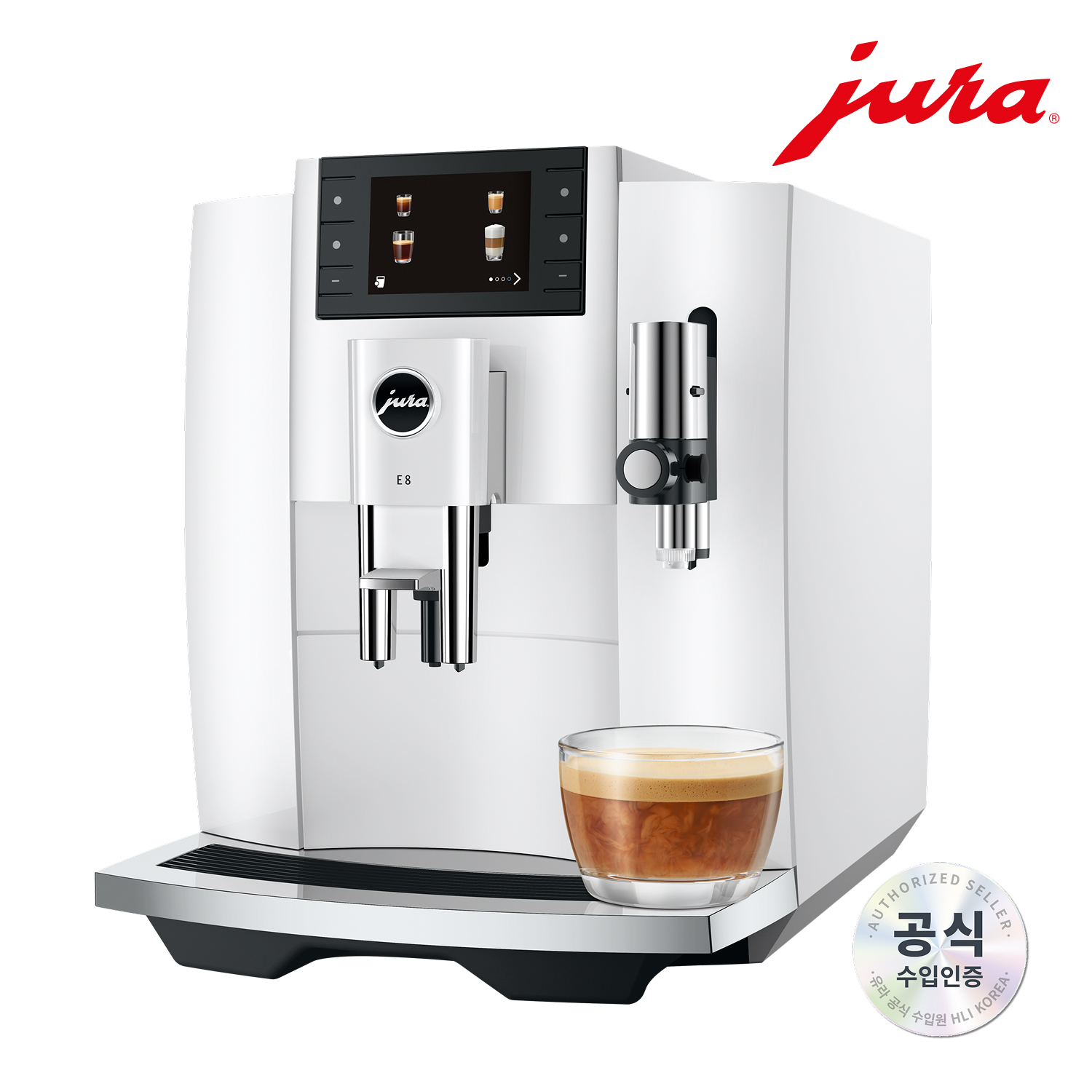 [유라] 전자동 커피머신 E8 G3 PianoWhite / Refined Grinding, Redefined Coffee - 상세 이미지 3