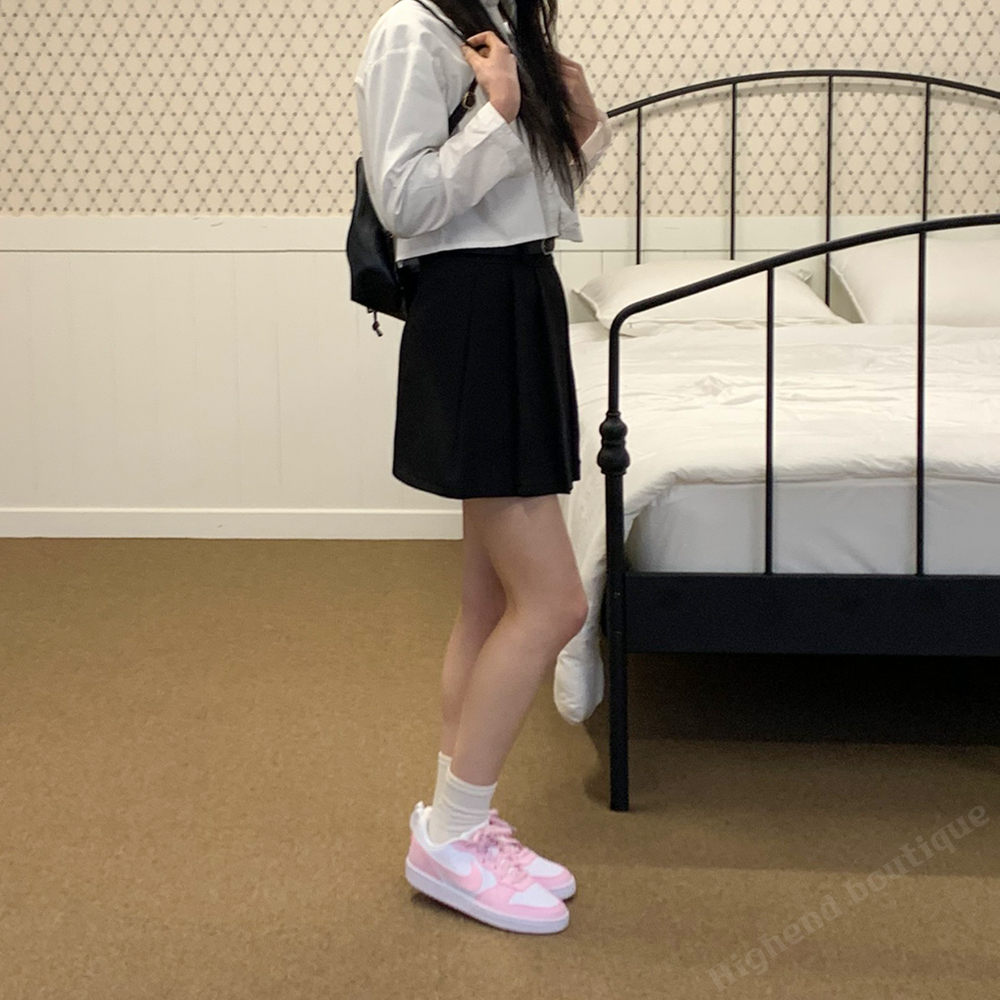 나이키 코트 버로우 로우 리크래프트 스니커즈 핑크 폼, 245 이미지 6