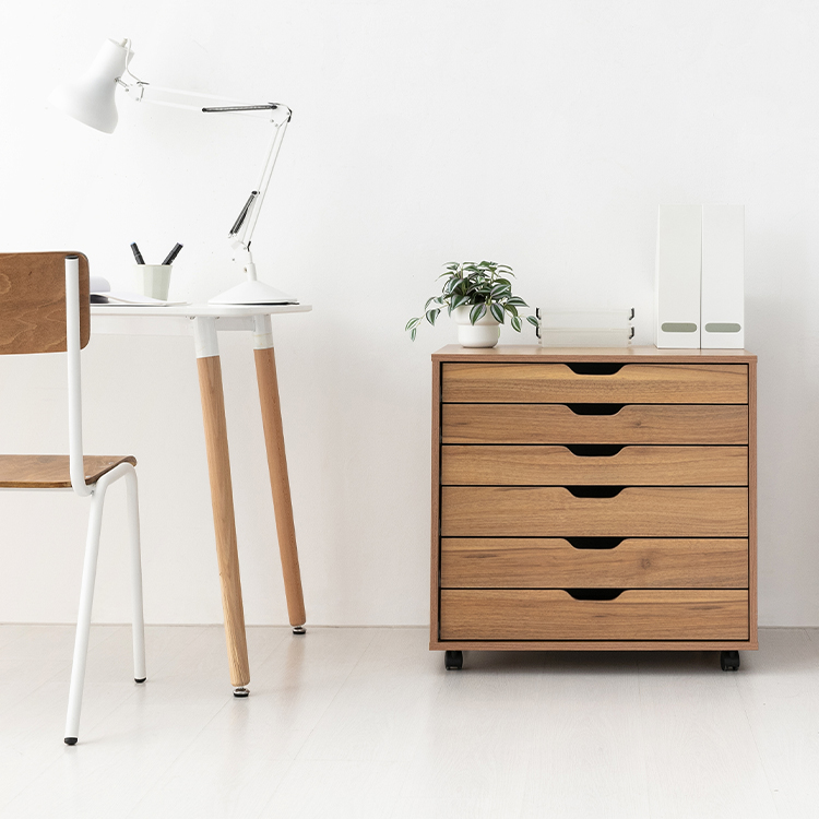 OLAF 서랍장 KS1008STB 670x480x650mm, 6단, 라이트브라운 4311.9360 - 상세 이미지 4