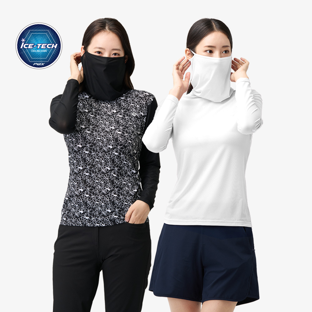 여성 마스크넥 귀걸이형 베이스레이어 Q525-3614-15 - 상품 이미지