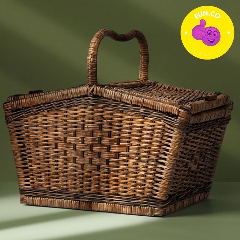 대형 라탄 바구니 수납바스켓 피크닉 나들이 대용량 자연소재
