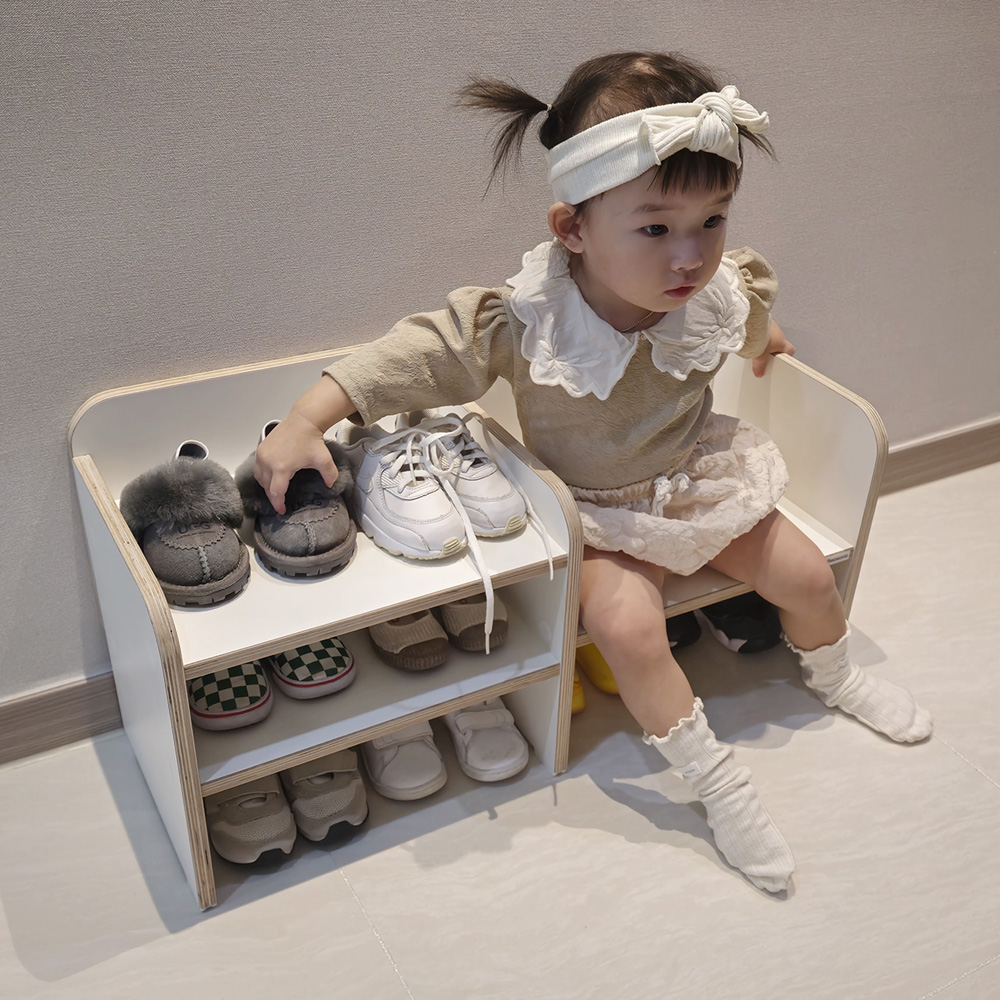 어거스트 슈벤치 아기 현관 신발장 의자 유아 키즈 어린이 몬테소리 벤치