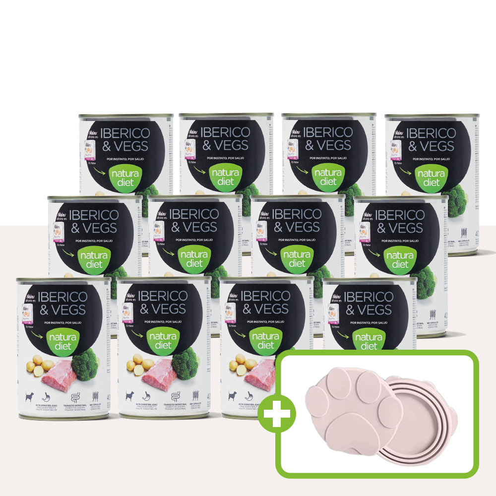 나투라다이어트 습식캔 12개입 강아지습식사료 화식 알러지 캔뚜껑포함 이베리코