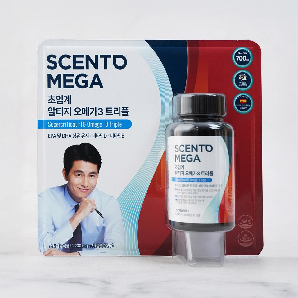 메가마트 뉴트리원 센토메가 초임계 알티지 오메가3 트리플 1200mgx60캡슐(2개월분) - 상품 이미지