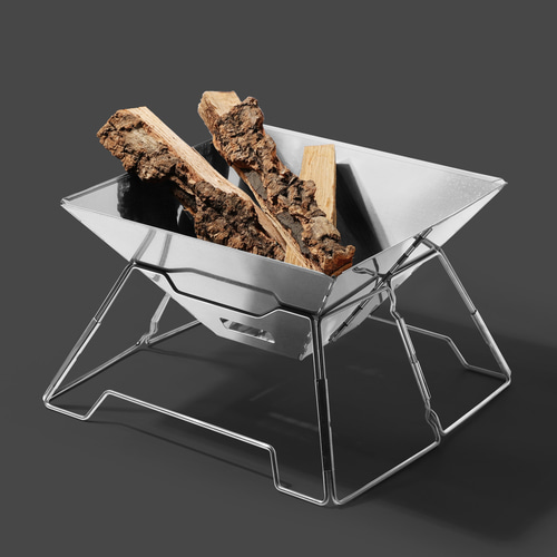 경량 접이식 석쇠그릴 화로대 캠핑 숯불 캠핑 스텐 바베큐 화롯대